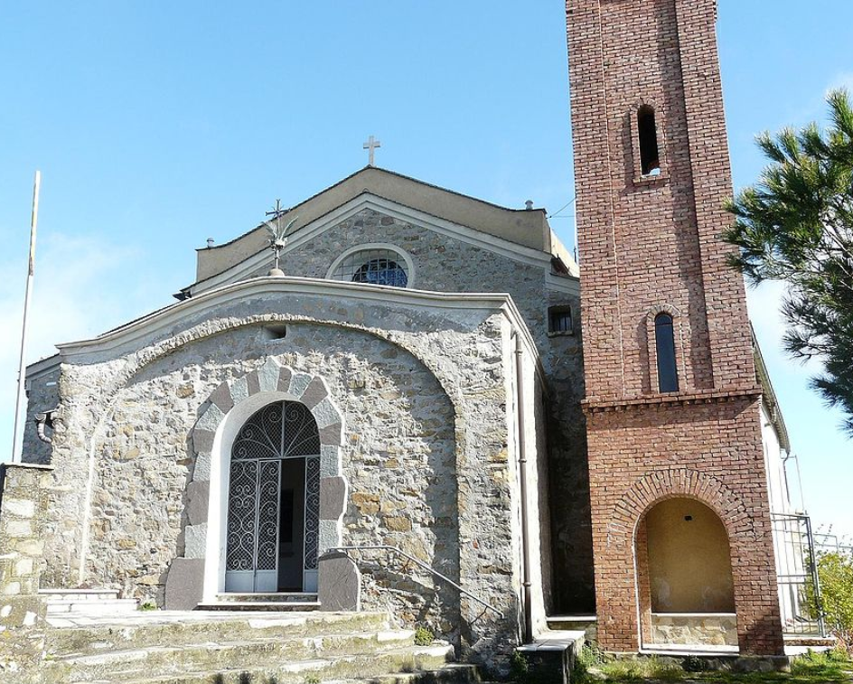 Vue panoramique sur la mer depuis le sanctuaire Nostra Signora della Guardia, Alassio